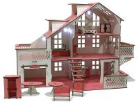 Кукольный домик Iwoodplay 85x35x70cm со светом igkd-03-01