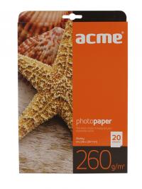 Фотобумага Acme Premium глянцевая A4 260g/m2 20 листов