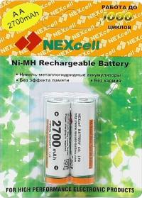 Аккумулятор AA - NEXcell 2700 mAh Ni-MH (2 штуки) AA2700/2pack