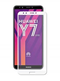 Аксессуар Противоударное стекло Innovation для Huawei Y7 2018 2D Full Glue Cover White 12705