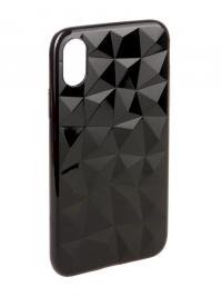 Аксессуар Чехол SkinBox для APPLE iPhone X Slim Silicone Diamond Black T-S-AIX-007