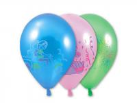 Набор воздушных шаров Веселая затея 10-inch 100шт Металлик с рисунком Ассорти 1103-0005