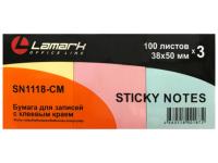 Стикеры Lamark 38x50mm 300 листов Colored SN1118-CM