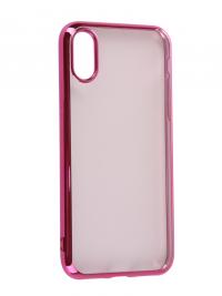 Аксессуар Чехол iBox Blaze Silicone для APPLE iPhone XS 5.8 Pink Frame УТ000016112