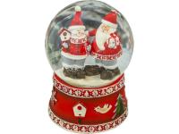 Снежный шар СИМА-ЛЕНД Дед Мороз и снеговик дарят подарки 14.5x10x10cm Музыкальный 3244440