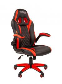Компьютерное кресло Chairman Game 15 Black-Red