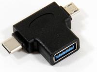 Аксессуар VCOM OTG USB 2.0 + USB Type-C to USB 3.0 F CA434