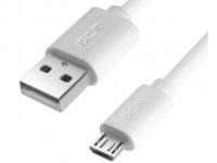 Аксессуар Greenconnect Micro USB 2.0 AM - Micro B 5pin 1m White GCR-UA10MCB3-AA2S-1.0m