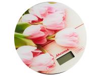 Весы Аксинья КС-6503 Розовые тюльпаны