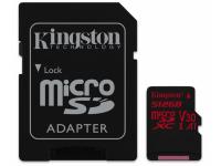 Карта памяти 512Gb - Kingston MicroSDXC Class10 UHS-I U3 Canvas React SDCR/512GB