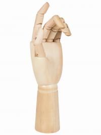 Художественный манекен Brauberg Левая Рука Мужская 30cm Wood 191296