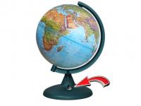 Глобус Глобусный Мир Двойнная карта 210mm рельефный 16009