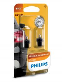 Лампа Philips BAX 12V-1.2W BAX8.5d/2 Black (2 штуки) 12598B2
