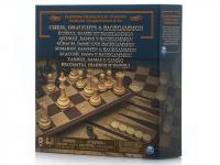 Игра Spin Master 3 в 1 Шашки, шахматы, нарды 6038107