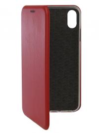 Аксессуар Чехол Innovation для APPLE iPhone XS Max Book Silicone Magnetic Red 13369