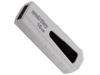 USB Flash Drive 16Gb - SmartBuy Iron White-Black SB16GBIR-W