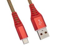 Аксессуар Liberty Project USB - Type-C Носки 1m Red 0L-00038900