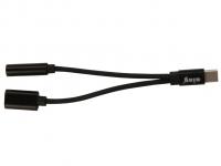 Аксессуар Ainy USB Type-C - miniJack 3.5mm FA-S174A Black