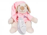 Игрушка Drema BabyDou 113 Собачка для сна с белым и розовым шумом Pink