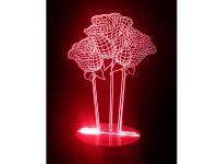 3D лампа Veila 3D Розы 1045