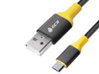 Аксессуар Greenconnect USB 2.0 AM - Micro B 5pin 0.75m Black-Yellow GCR-51192