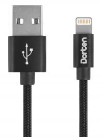 Аксессуар Dorten Mettallic Series Lighting to USB 1.2m Black DN3123010