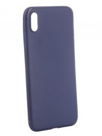 Аксессуар Чехол Brosco для APPLE iPhone XS Max Blue IPXSM-TPU-ST-BLUE