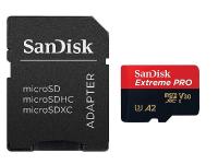 Карта памяти 128Gb - SanDisk MicroSD Extreme Pro Class 10 SDSQXCY-128G-GN6MA с переходником под SD
