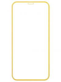 Аксессуар Защитное стекло LuxCase для APPLE iPhone Xr 2.5D FG Yellow Frame 78015