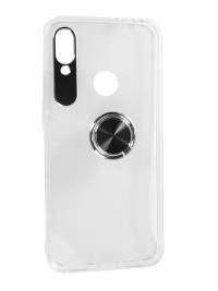 Аксессуар Чехол DF для Xiaomi Redmi Note 7/Note 7 Pro Plastic + Silicone с кольцом-держателем Black xiTRing-01