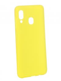 Аксессуар Чехол Zibelino для Samsung Galaxy A30 A305 2019 Soft Matte Yellow ZSM-SAM-A30-YEL