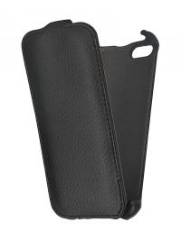 Аксессуар Чехол iBox Premium для iPhone 5 кожаный Black