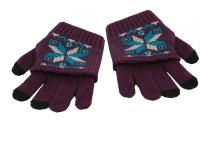 Теплые перчатки для сенсорных дисплеев Harsika J101 р.42.4 Purple 1113