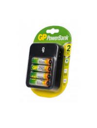 Зарядное устройство GP PowerBank 550 + 4 ак. AA 2500 mAh (PB550GS250-2CR4)
